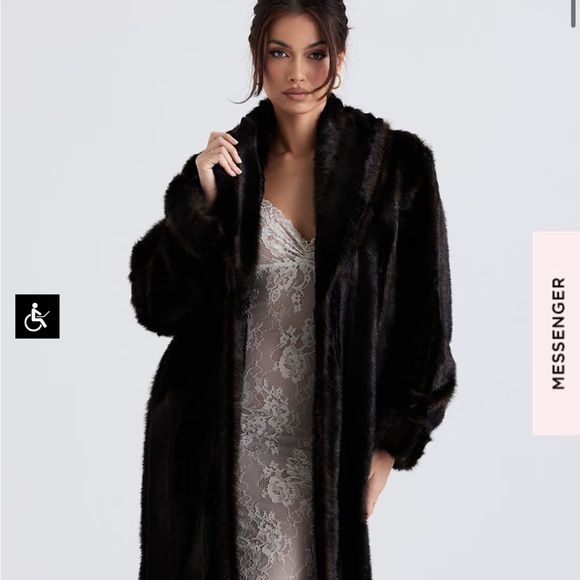 House of CB Brown Chocolate Fur Coat - Picture 3 of 3